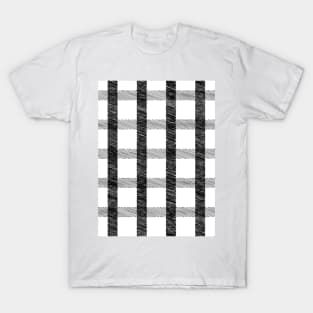 White & Black Buffalo Plaid T-Shirt